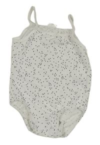 Bílé puntíkaté body H&M