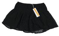 Nové - Černá tylová sukně s třpytivými puntíky Ginatricot 