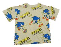 Béžové triko se Sonicem H&M