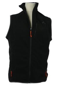 Pánská černá funkční fleecová vesta Decathlon