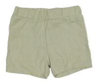 Krémové žíhané plátěné kraťasy LCW