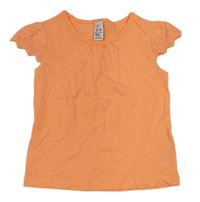 Neonově oranžové tričko Zara