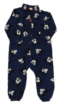 Tmavomodrý fleecový overal s Mickeym H&M