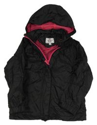 Černo-růžová šusťáková funkční podzimní bunda s kapucí Peter Storm