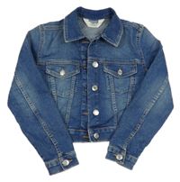 Modrá riflová crop bunda H&M