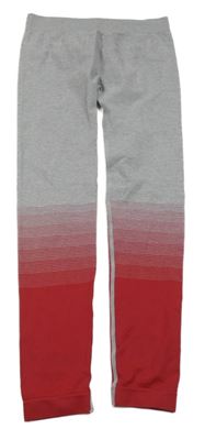 Šedo-červené spodní funkční legíny Crivit