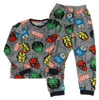 Šedé chlupaté pyžamo Avengers Nutmeg
