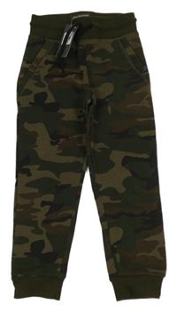 Nové - Khaki-hnědé army tepláky PRIMARK