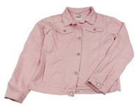 Světlerůžová riflová bunda Pocopiano