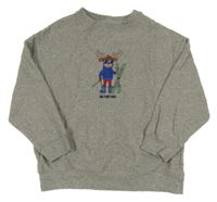 Šedá melírovaná mikina s losem John Lewis