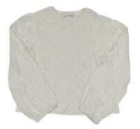 Bílé crop triko Zara