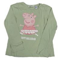 Zelené triko s Peppou H&M