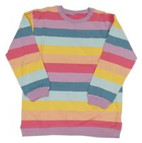 Barevná pruhovaná mikina
