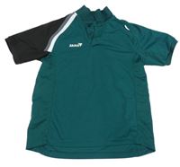 Smaragdovo-černé sportovní polo tričko Jako