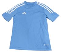 Modré sportovní tričko s logem Adidas 