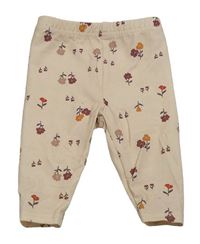 Pudrové legíny s kytičkami Cozy Cub