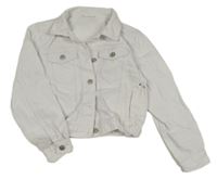 Bílá riflová crop bunda Dunnes