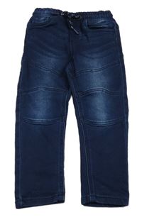 Tmavomodré teplákové rifle Lupilu