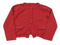 Červený propínací crop svetr George 