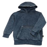 Tmavomodrá batikovaná mikina s kapucí Noroze