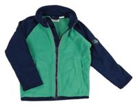 Zeleno-tmavozelená fleecová propínací mikina Lily & Dan