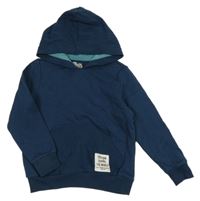 Petrolejová mikina s kapucí Cool Vibes