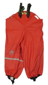 Červené nepromokavé laclové kalhoty Clavi