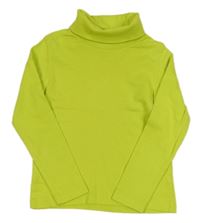 Limetkové triko s rolákem Lupilu 