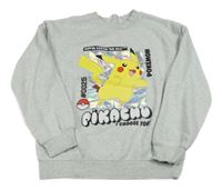 Šedá mikina s Pikachu H&M