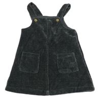 Šedé sametové žebrované šaty George 