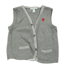 Šedá svetrová propínací vesta Obaibi
