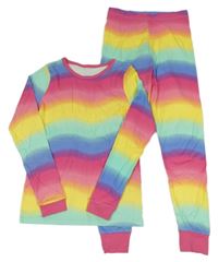 Barevné pruhované pyžamo Dunnes