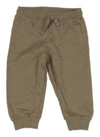 Hnědé cuff tepláky H&M