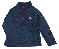 Tmavomodrá melírovaná sportovní mikina s logem Trespass