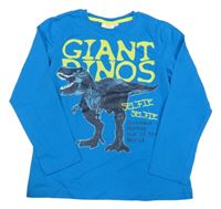 Azurové triko s dinosaurem Kids