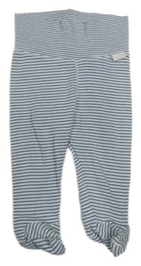 Bílo-modré pruhované polodupky H&M