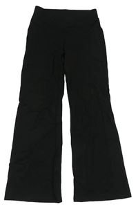 Černé flare kalhoty H&M