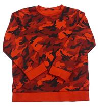 Červeno-černo-vínová army mikina George