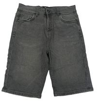 Tmavošedé skinny fit riflové kraťasy zn. V BY VERY
