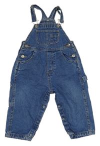 Modré riflové laclové kalhoty 