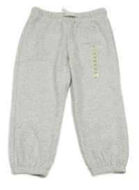 Nové - světlešedé melírované teplé tepláky se smajlíkem 