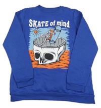 Safírová mikina s potiskem PRIMARK