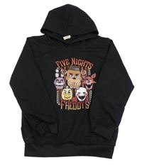 Černá mikina s potiskem - Pět nocí u Freddyho