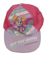Tmavorůžovo-světlefialová kšiltovka s PAW PATROL - Skye nickelodeon
