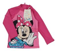 Nové - Fuchsiové UV triko s Minnie Disney 