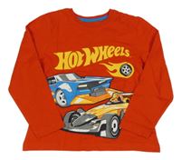 Červené triko s autem a formulí - Hot Wheels PRIMARK