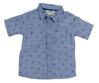 Modrá košile s loďkami Mothercare