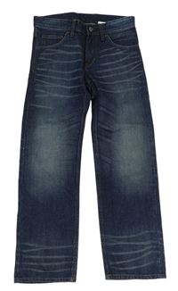 Tmavomodré relaxed rifle H&M