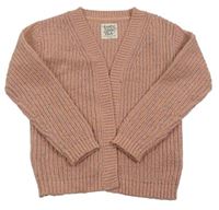 Starorůžový třpytivý svetrový cardigan C&A
