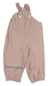 Růžové nepromokavé laclové kalhoty H&M